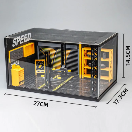 Car model garage display diorama (1/24 scale models)